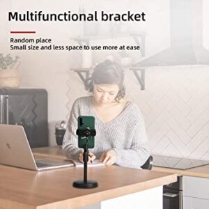 CELLCARE'S Desktop Mobile Phone Holder Stand 360 Rotate for Facetime Live Streaming Shoot Video YouTube Round Base Smartphone